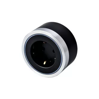 Steckdosenmodul Viking A40SB, silber-schwarz/Ausgänge - 1xAC/Leistung bis 2500W/230V,16A,50Hz/Steckdosentyp