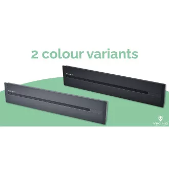 Steckdosenleiste - Unterputz Viking LZ40B/230V,50Hz/40cm Länge/schwarz/bis zu 5 Module/IP20/Aluminium/unterputz