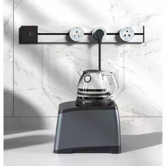 Steckdosenleiste - Unterputz Viking LZ40B/230V,50Hz/40cm Länge/schwarz/bis zu 5 Module/IP20/Aluminium/unterputz
