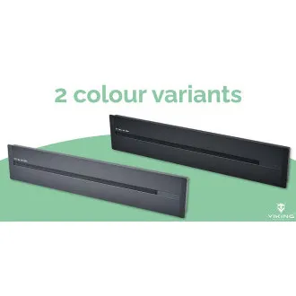 Steckdosenleiste - Unterputz Viking LZ40B/230V,50Hz/40cm Länge/schwarz/bis zu 5 Module/IP20/Aluminium/unterputz