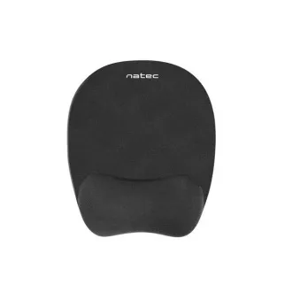 Natec CHIPMUNK ergonomisches Mauspad, Memory-Schaum, schwarz, 230x200 mm