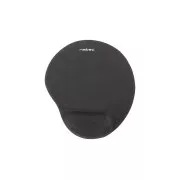 Ergonomisches Gel-Mauspad Natec Murmeltier, schwarz, 245x225 mm
