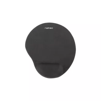 Ergonomisches Gel-Mauspad Natec Murmeltier, schwarz, 245x225 mm