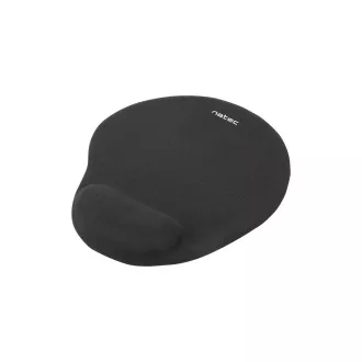 Ergonomisches Gel-Mauspad Natec Murmeltier, schwarz, 245x225 mm