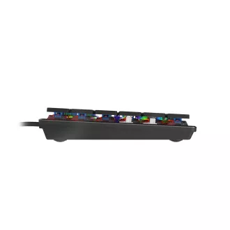 Genesis Gaming Mechanische Tastatur THOR 420/RGB/Content Slim Blau/Wireless USB/US-Layout/Grau
