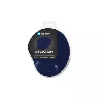 Ergonomisches Gel-Mauspad Natec MARMOT, dunkelblau, 245x225 mm