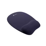 Natec CHIPMUNK ergonomisches Mauspad, Memory-Schaum, Marineblau, 230x200 mm