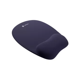 Natec CHIPMUNK ergonomisches Mauspad, Memory-Schaum, Marineblau, 230x200 mm