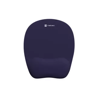 Natec CHIPMUNK ergonomisches Mauspad, Memory-Schaum, Marineblau, 230x200 mm