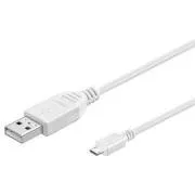 PremiumCord Kabel micro USB 2.0, A-B 5m, weiß