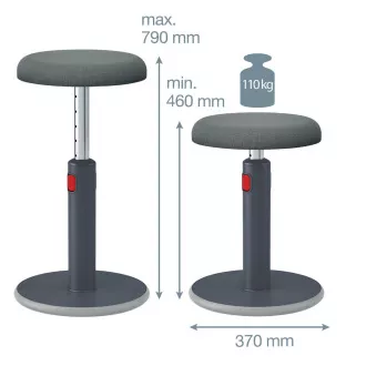 Leitz Ergo Cosy ergonomischer Balance-Stuhl, grau