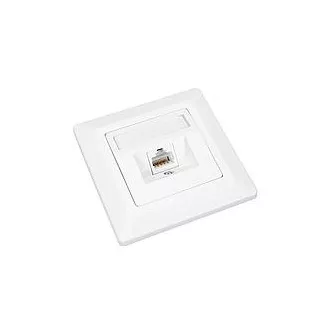 Buchse Solarix CAT6 STP 1 x RJ45 Unterputz weiß