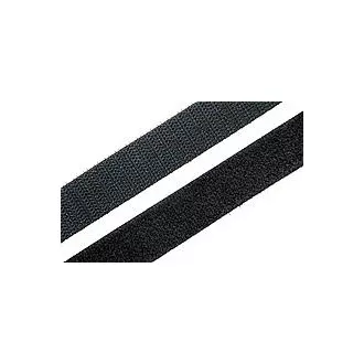 Doppelseitiger Klettverschluss Solarix,Breite 10mm,25m,schwarz