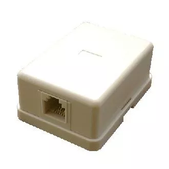 DATACOM Tel. Einzelsteckdose über dem Putz - 1 x RJ11 DATACOM Tel. Einzelsteckdose über dem Putz - 1 x RJ11