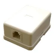 DATACOM Tel. Einzelsteckdose über dem Putz - 1 x RJ11
