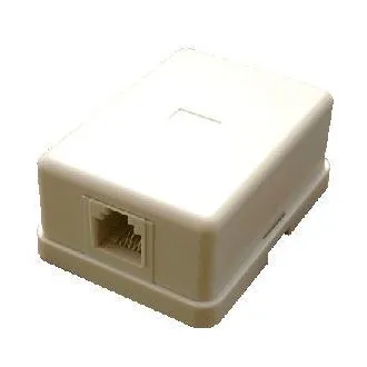 DATACOM Tel. Einzelsteckdose über dem Putz - 1 x RJ11 DATACOM Tel. Einzelsteckdose über dem Putz - 1 x RJ11