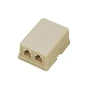 Buchse UTP CAT3 2xRJ11 für Gipskarton sl.kost