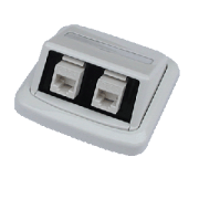 Doppelsteckdose ABB TANGO 2xRJ45 Cat5e UTP weiß