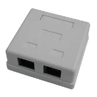 DATACOM Doppelsteckdose über Gipskarton-2xRJ45, Cat5e UTP DATACOM Doppelsteckdose über Gipskarton-2xRJ45, Cat5e UTP