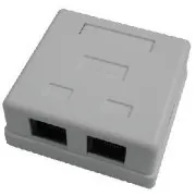 DATACOM Doppelsteckdose über Gipskarton-2xRJ45, Cat5e UTP