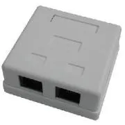 DATACOM Doppelsteckdose über Gipskarton-2xRJ45, Cat5e UTP