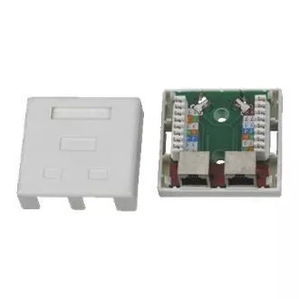 DATACOM STP Doppelsteckdose Cat5e 2 x RJ45 DATACOM STP Doppelsteckdose Cat5e 2 x RJ45