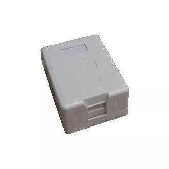 DATACOM Einzeldose CAT5E UTP über Putz selbstschneidend weiß DATACOM Einzeldose CAT5E UTP über Putz selbstschneidend weiß