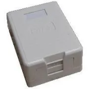 DATACOM Einzeldose CAT5E UTP über Putz selbstschneidend weiß
