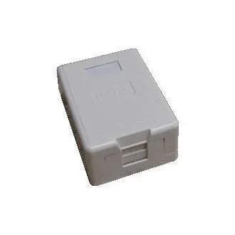 DATACOM Einzeldose CAT5E UTP über Putz selbstschneidend weiß DATACOM Einzeldose CAT5E UTP über Putz selbstschneidend weiß