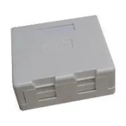 DATACOM Doppelsteckdose CAT5E UTP über Putz selbstschneidend weiß