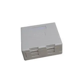 DATACOM Doppelsteckdose CAT5E UTP über Putz selbstschneidend weiß DATACOM Doppelsteckdose CAT5E UTP über Putz selbstschneidend weiß