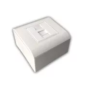 Modulare Datendose UTP CAT5E 1xRJ45 für Unterputzmontage