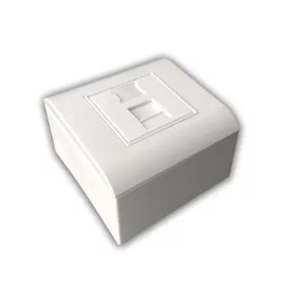 Modulare Datendose UTP CAT5E 1xRJ45 für Unterputzmontage