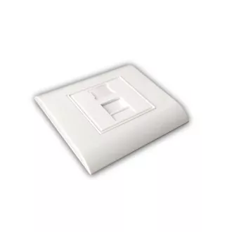 Modulare Datendose UTP CAT5E 1xRJ45 für Unterputzmontage