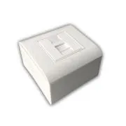 Modulare Datendose UTP CAT5E 1xRJ45 für Unterputzmontage