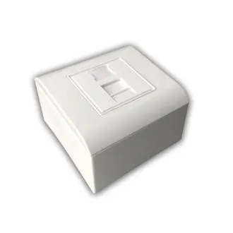 Modulare Datendose UTP CAT5E 1xRJ45 für Unterputzmontage Modulare Datendose UTP CAT5E 1xRJ45 für Unterputzmontage