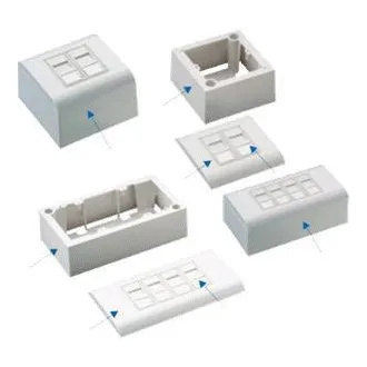 DATACOM UTP 2xRJ45 Buchse Cat5e (unter und über Putz) DATACOM UTP 2xRJ45 Buchse Cat5e (unter und über Putz)