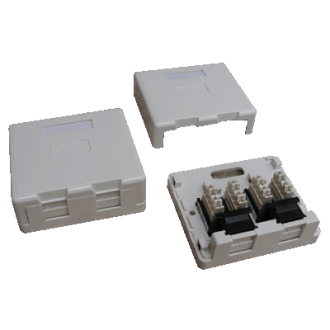 DATACOM UTP 2xRJ45 Buchse CAT6 für Gips (staubdicht) DATACOM UTP 2xRJ45 Buchse CAT6 für Gips (staubdicht)