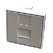 DATACOM Modul 45x45mm für Brüstungsleiste mit Blende weiß