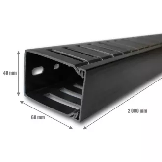 CABLE MANAGER 1U 60x40 (2M) SCHWARZ CABLE MANAGER 1U 60x40 (2M) SCHWARZ