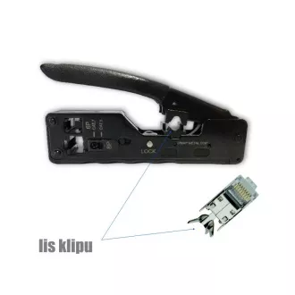 DATACOM Verbindungszange 8P 6P mit Clippresse