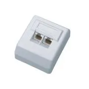 DATACOM UTP-Doppeldose oberhalb des Putzes 45 Grad - Cat5e
