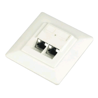 DATACOM UTP Doppelsteckdose 45 Grad - Cat5e DATACOM UTP Doppelsteckdose 45 Grad - Cat5e