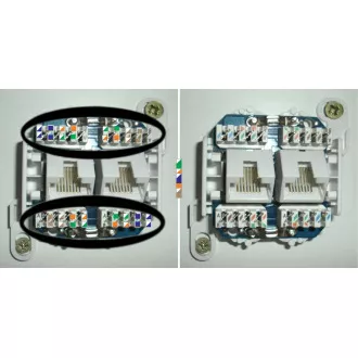 DATACOM UTP Doppelsteckdose 45 Grad - Cat5e DATACOM UTP Doppelsteckdose 45 Grad - Cat5e