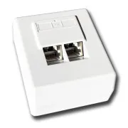 DATACOM STP-Doppeldose über Putz Cat6 FA-1004