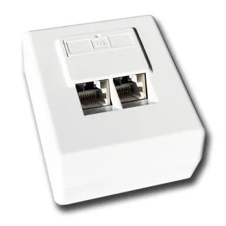 DATACOM STP-Doppeldose über Putz Cat6 FA-1004