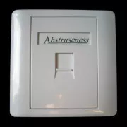 WALL-Platte SA mit Rahmen für 1Keystone (80 x 80)