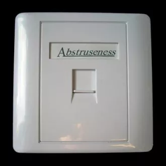 WALL-Platte SA mit Rahmen für 1Keystone (80 x 80)