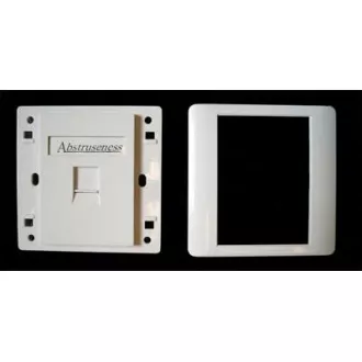 WALL-Platte SA mit Rahmen für 1Keystone (80 x 80)