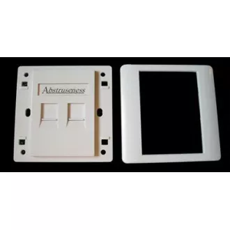 WALL Platte SA mit Rahmen für 2keystone (80 x 80)